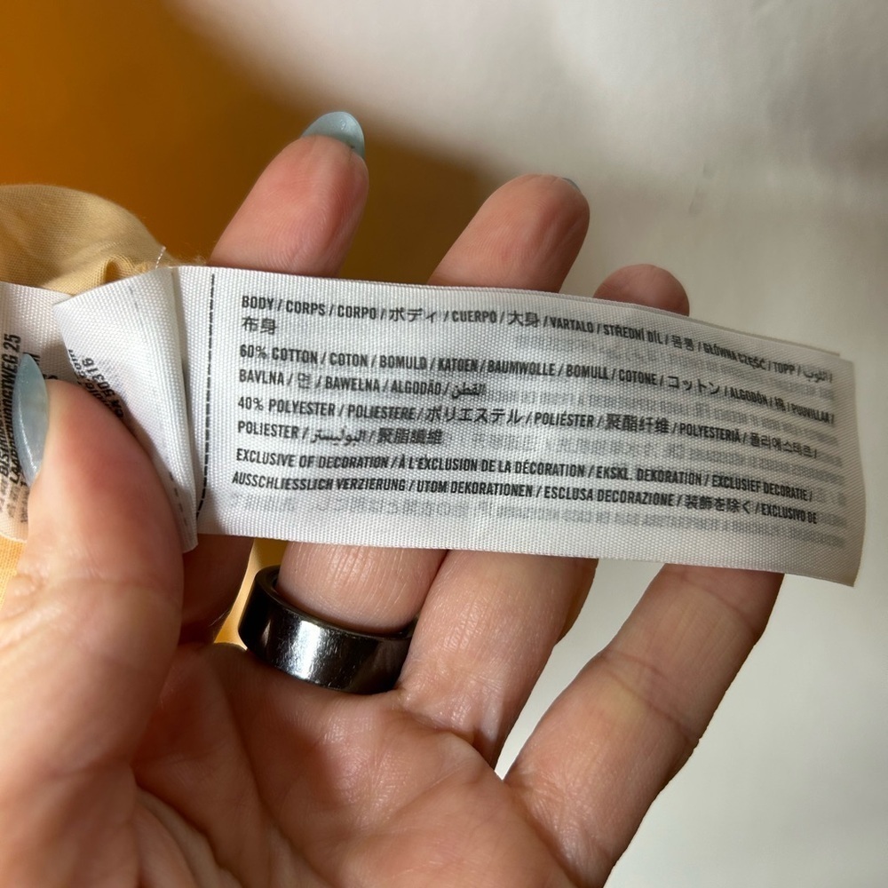 Abercrombie & Fitch Womens Oversized Poplin Button-Up Colorblock Stripe - Picture 3 of 4